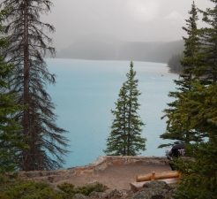 Bench Overlooking Mountains