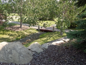 A Beautiful Small Bridge Over a Creek